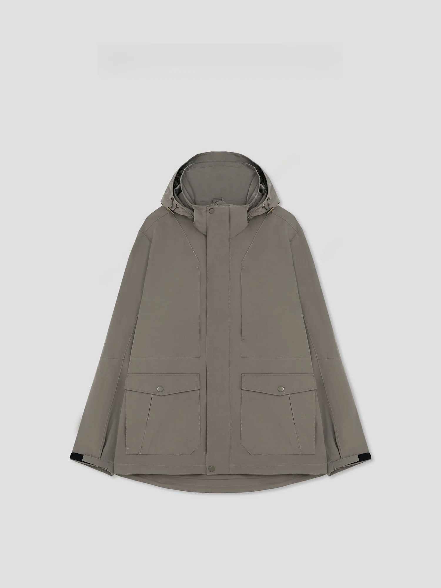 

Легкая регулируемая куртка-худи RomStudio свободного кроя из смесового хлопка и полиэстера с длинными рукавами и застежкой-молнией, цветная