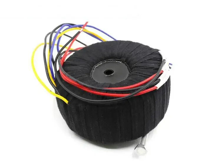 500VA ( 500W ) Black Cloth Toroid Transformer For Amplifier 19V-0-19V 19V-0-19V