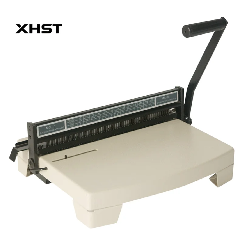 Strong Body F4/A4/Letter Size PVC Plastic Spiral Coil Binding Machine