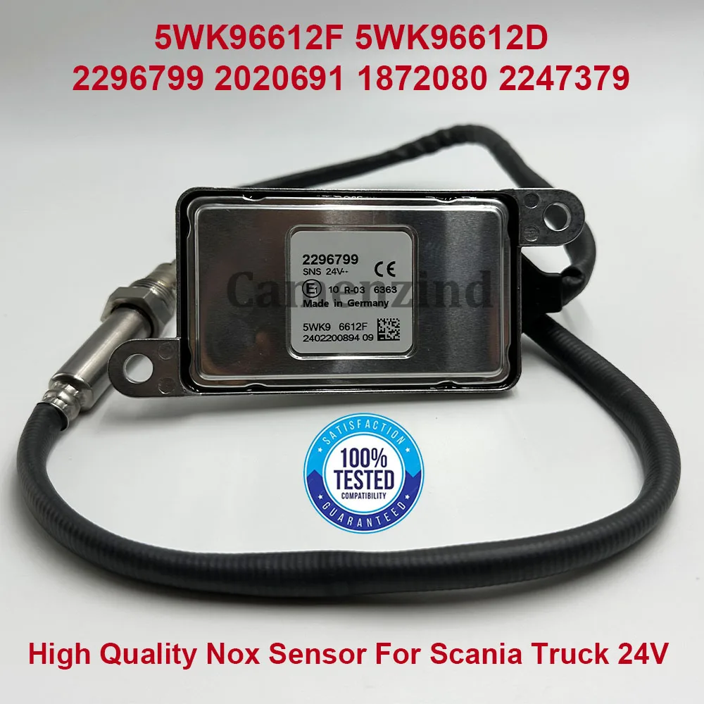 

For Scania Truck 2296799 5WK96612F 5WK96612D 2020691 1872080 2247379 High Quality Chips Probe Oxygen Sensor NOX Sensor 24V