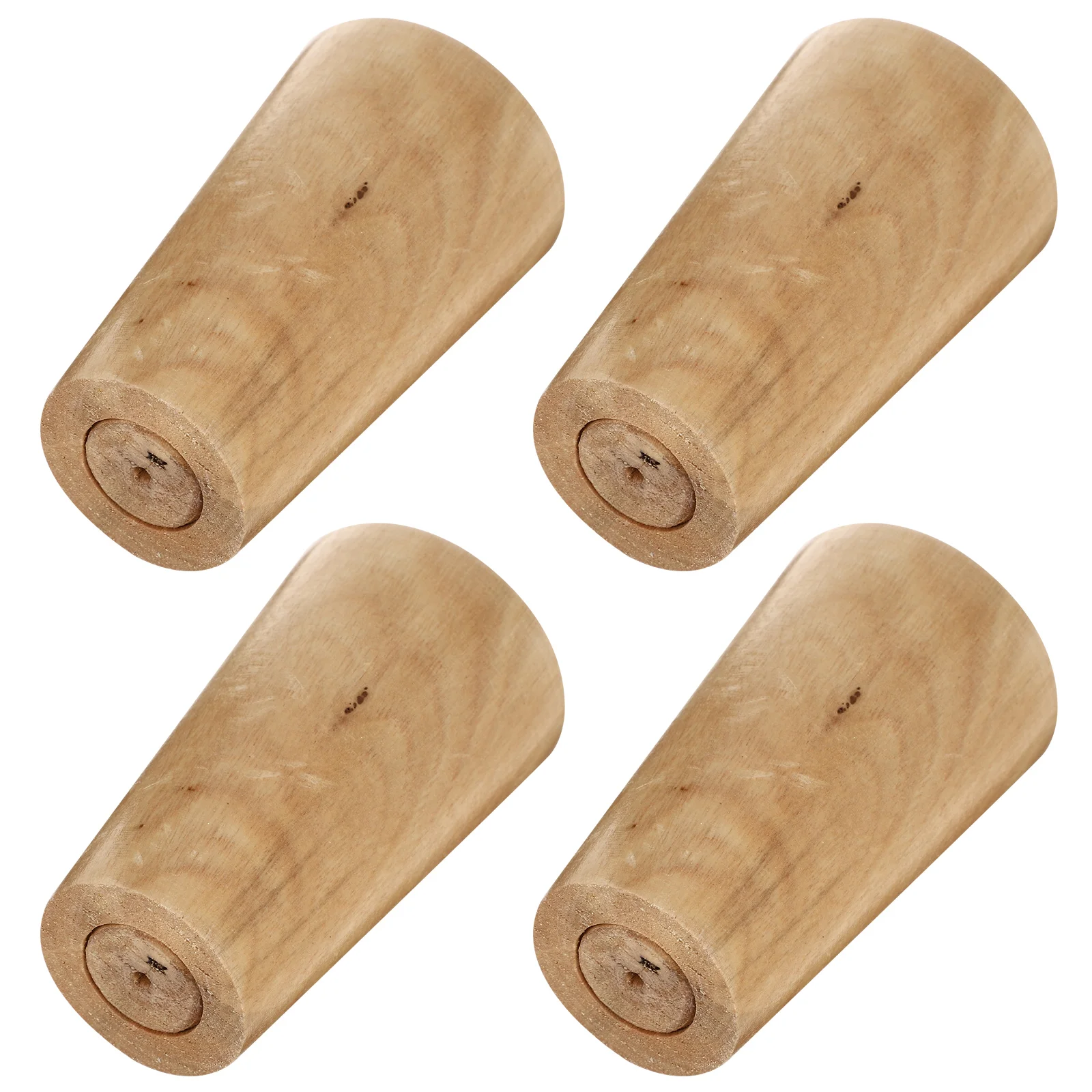 4 Pcs Sofa Legs Economical Furniture Round Solid Replacement Hairpin Cabinet Bun Foot Dresser Wooden Anti-moisture Elegant