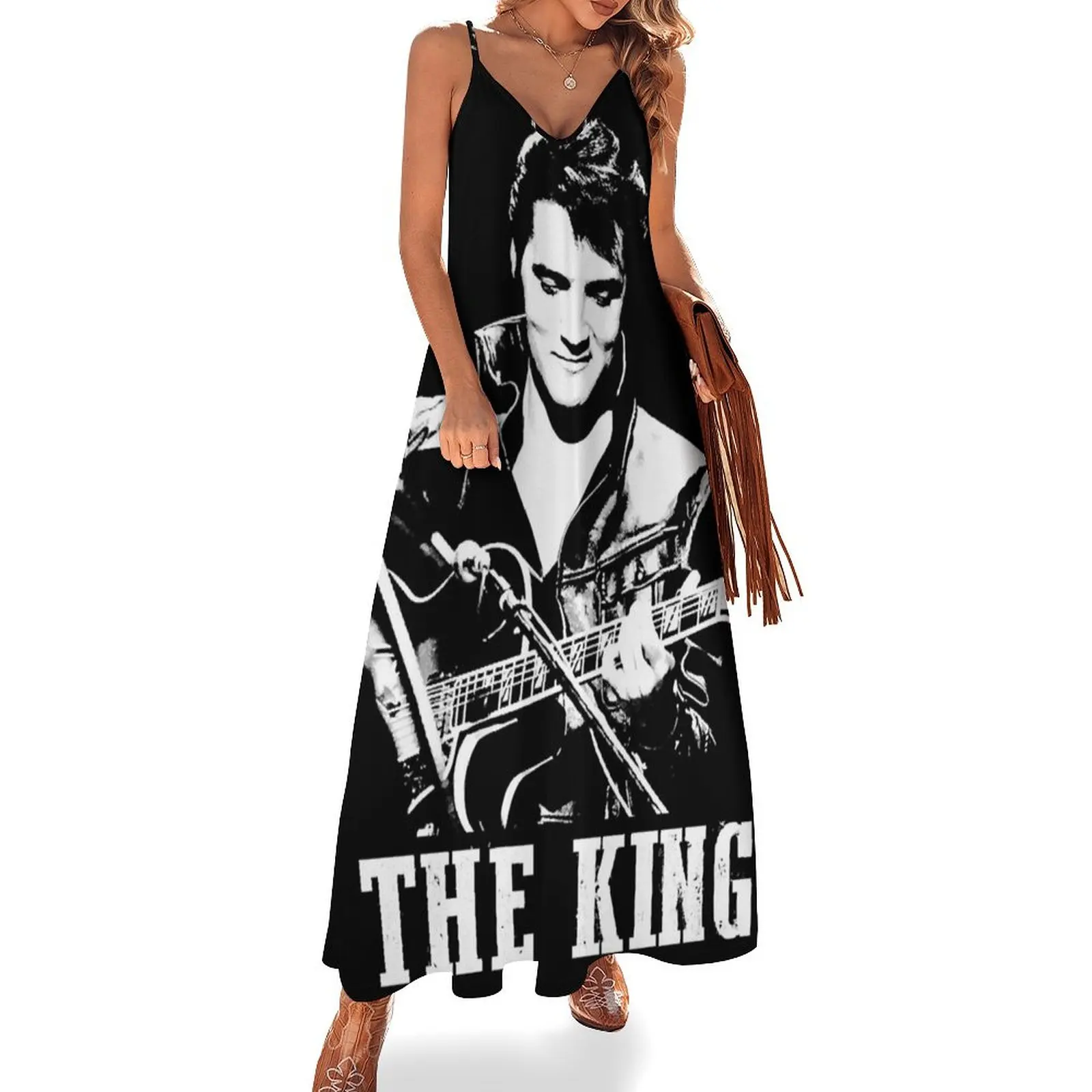 

Classic The King of Rock and Roll Essential Sleeveless Dress dress for woman Elegant gown Clothing Dress vintage