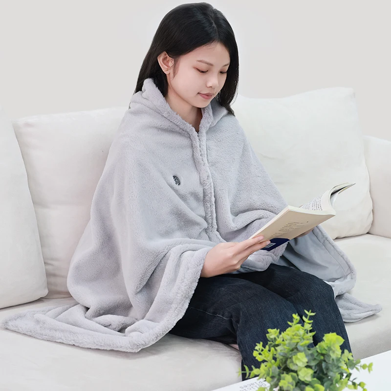 Luxury Fluffy Oversized Electric Heated Throw Blanket Soft Faux Fur Warm Winter,Lightweight Rapid Heating Blanket,Wholesale