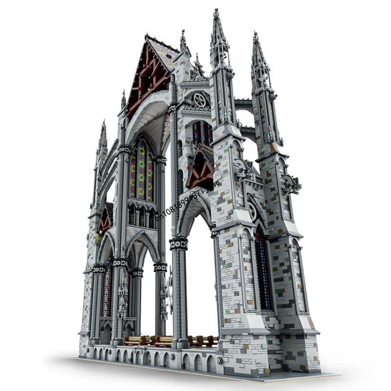 Nieuwe 41101 Stuks Stad Hot Selling Street View Moc Beroemde Gothic Kathedraal Mdeol Custom Puzzels DIY creatieve ideeën Kinderen Speelgoed