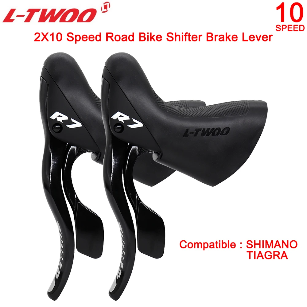 

LTWOO R7 2x10 Speed Rear Derailleur Shifter Brake Lever Groupset for Road Bike 20s 10 Speed Derailleurs Compatible SHIMNAO