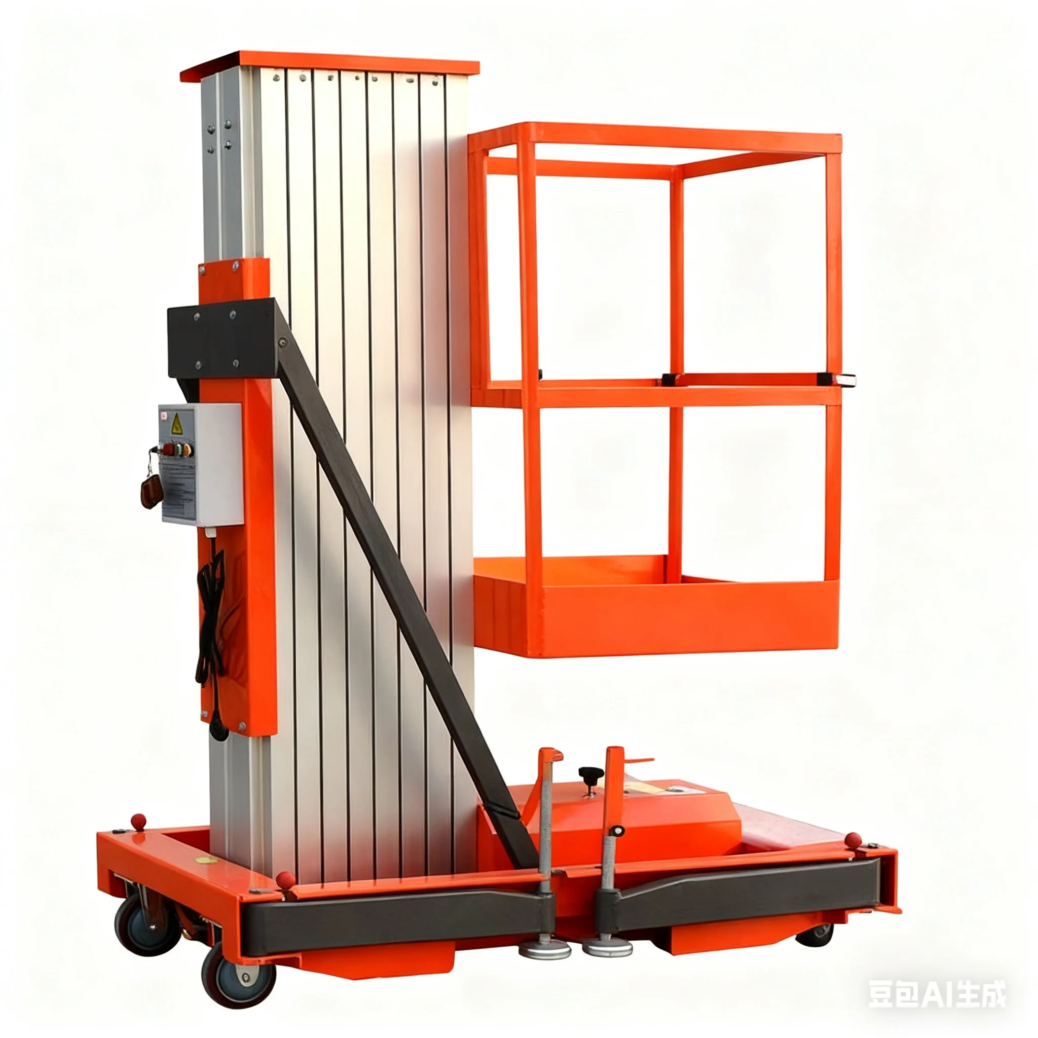 Compact 6m 8m Electric Hydraulic Scissor Lift Mobile Aerial Work Platform