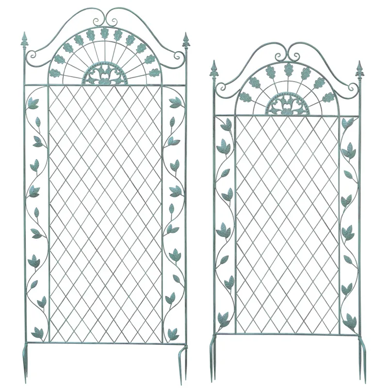 

Clematis Grid Climbing Vine Frame Outdoor Courtyard Wrought Iron Partition Flower Stand Terrace Garden Rose Support Frame