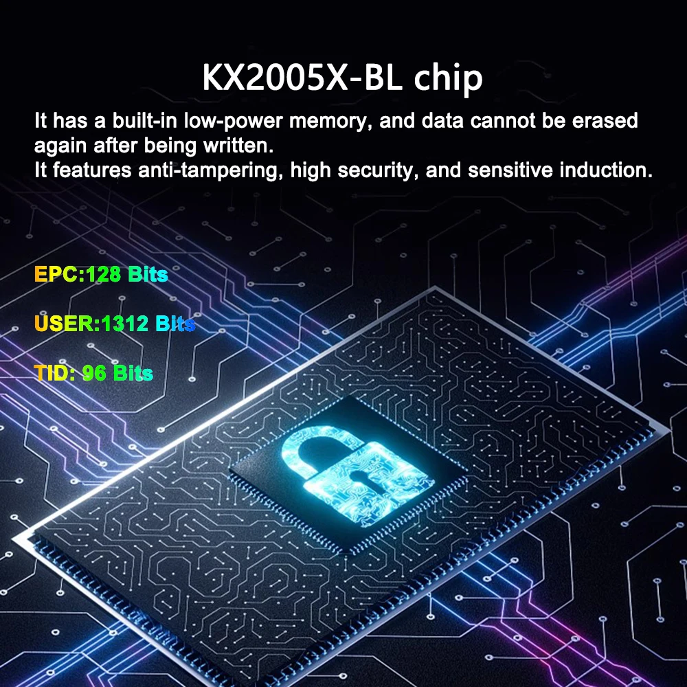 Etiquetas eletrônicas emissoras de luz uhf rfid pcb/pet 18000-6c kx2005xbl chip led posicionamento de luz e busca gerenciamento de ativos 10 peças