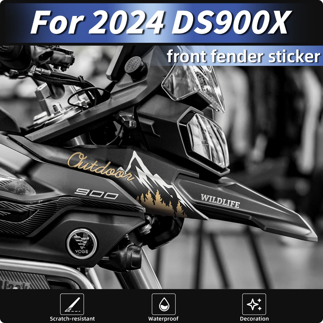 

Used For VOGE DS900X DSX900 Head Beak Creative Latte Print Decal Protection Sticker Modification Accessories