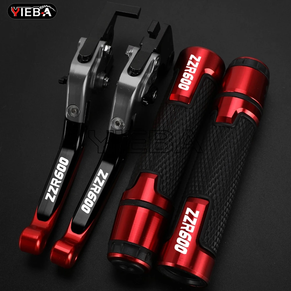 

Motorcycle Adjustable Foldable Brake Clutch Levers FOR Kawasaki ZZR 600 2005-2009 2008 2007 ZZR600 Handle Handlebar Grips Ends