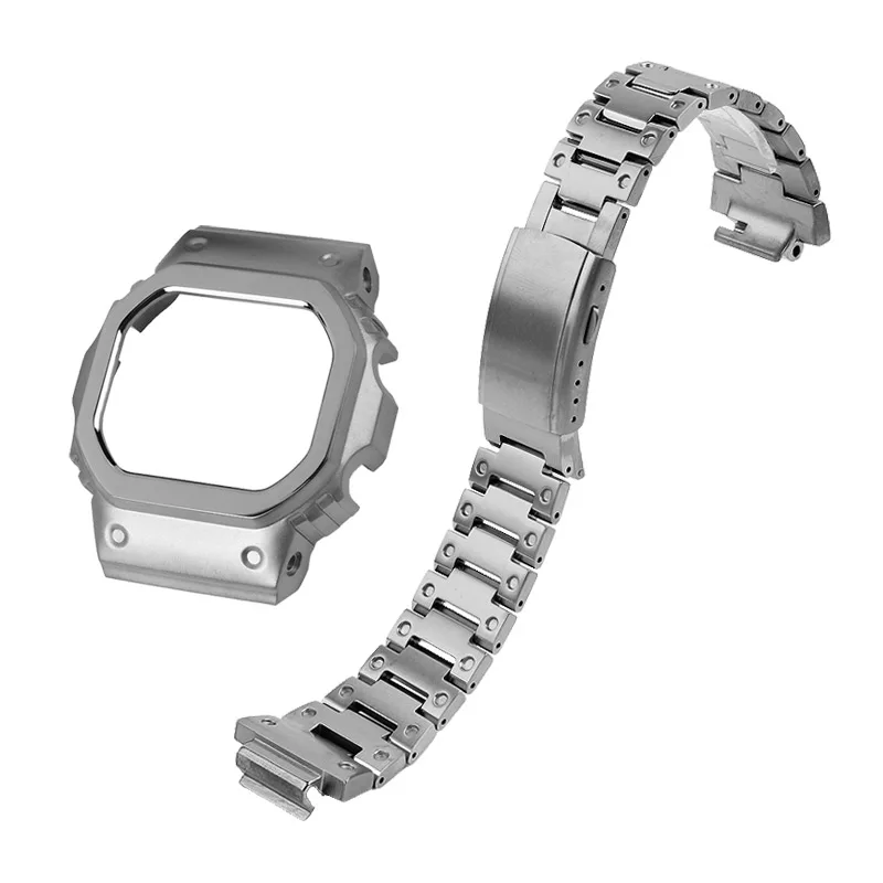 

Легкий корпус и ремешок из титанового сплава DW5600 для Casio G-SHOCK DW-5600 GW-M5610 GWX5600 GW-B5600, комплект для модификации, металлический безель, ремешок для часов.