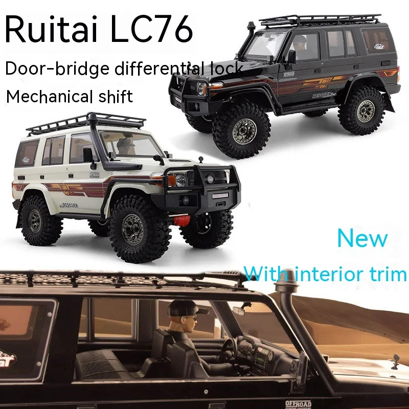 

New Ruitai Rgt1/10 Four-wheel Drive Off-road Vehicle Ex86190 4wd Simulation Climbing Vehicle Remote Control Vehicle