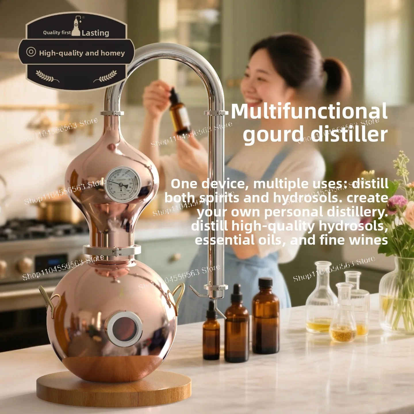 Multi-Function Home Distillation Kit, Essential Oil Pure Steam Extraction and Small Batch Spirit Making Equipment