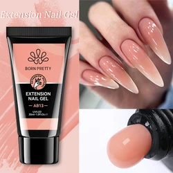 BORN PRETTY 30ml acrylgel voor nagelverlenging naakt helder witte kleur snel bouwen verlengen manicure nail art harde gelvernis