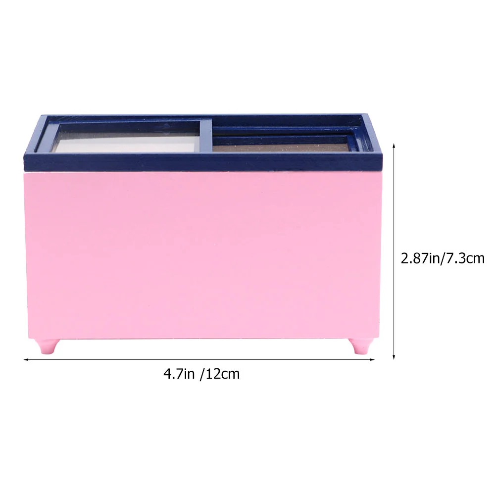 Simulated Freezer Toy Mini Things Simulation Miniatures Toys Furniture Kitchen Models Mini-fridge