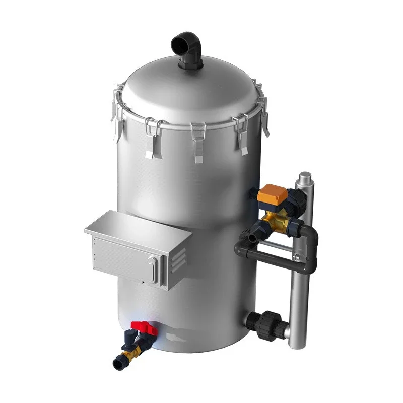 Fish pond filter, automatic intelligent backwash filter, water purification equipment filter box