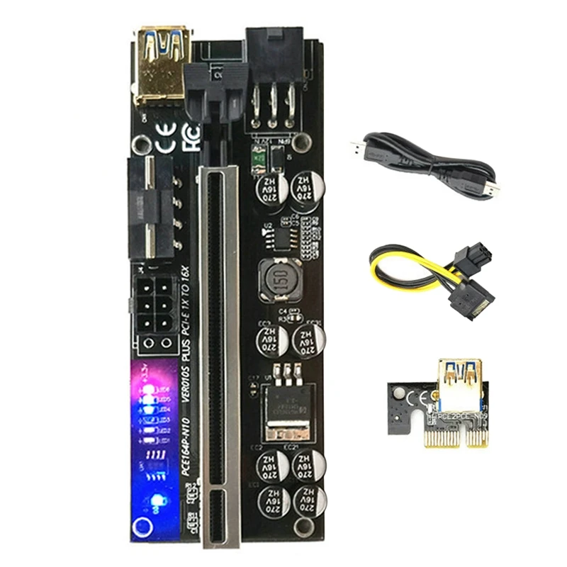 BTC B250 Mining Motherboard With VER010S PLUS Riser 12Xgraphics Card Slot LGA 1151 DDR4 USB3.0 For BTC Miner Mining