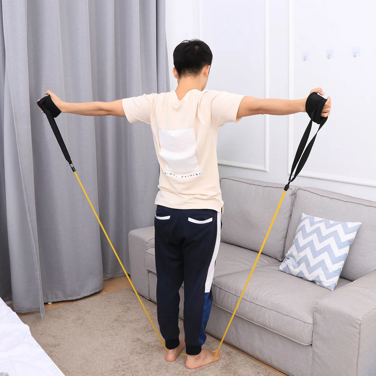 

Swim Resistance Belt 2M Long Strong Cord Extends 7 Times Fits Adults Kids Pool Training Equipment Storage Mesh Bag