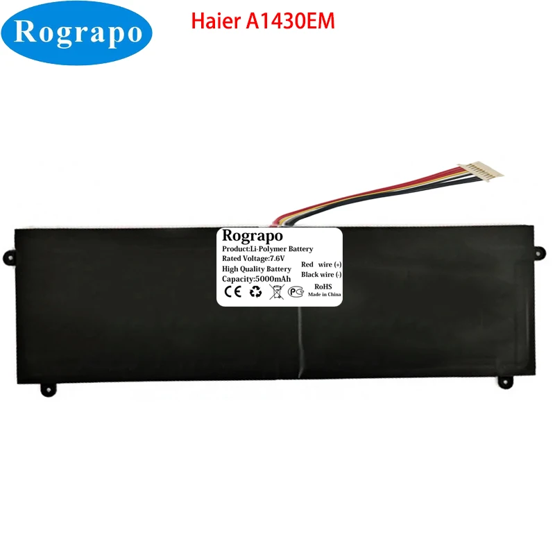 

New 7.6V 5000mAh Haier A1430EM Laptop Notebook Battery 10 PIN 9 Wire Plug