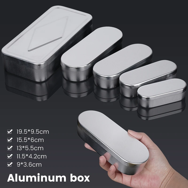 1pc Oral storage box with lid, instrument cleaning box, dental root canal file storage box, portable aluminum box with lid