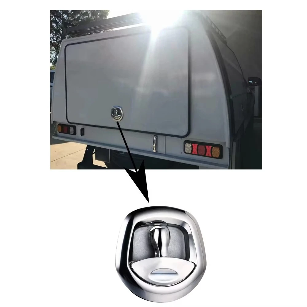 Chroming Zinc Alloy Compressed T Handle Latches Door Safety Locks for Caravans Toolbox Car Trailers Whale Tail Lock