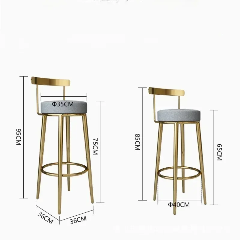 Chair Home Bar Chairs Manicure Design Barber Shop Kitchen Stool Banks Furniture Lightweight High Taburetes De Bar Luxury Height