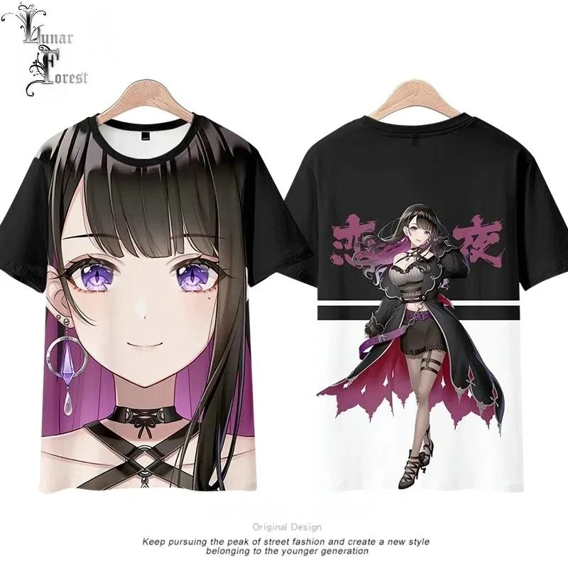 

Vtuber koinoya mai 3d printing t-shirt summer fashion round neck short sleeve popular japanese streetwear 2024