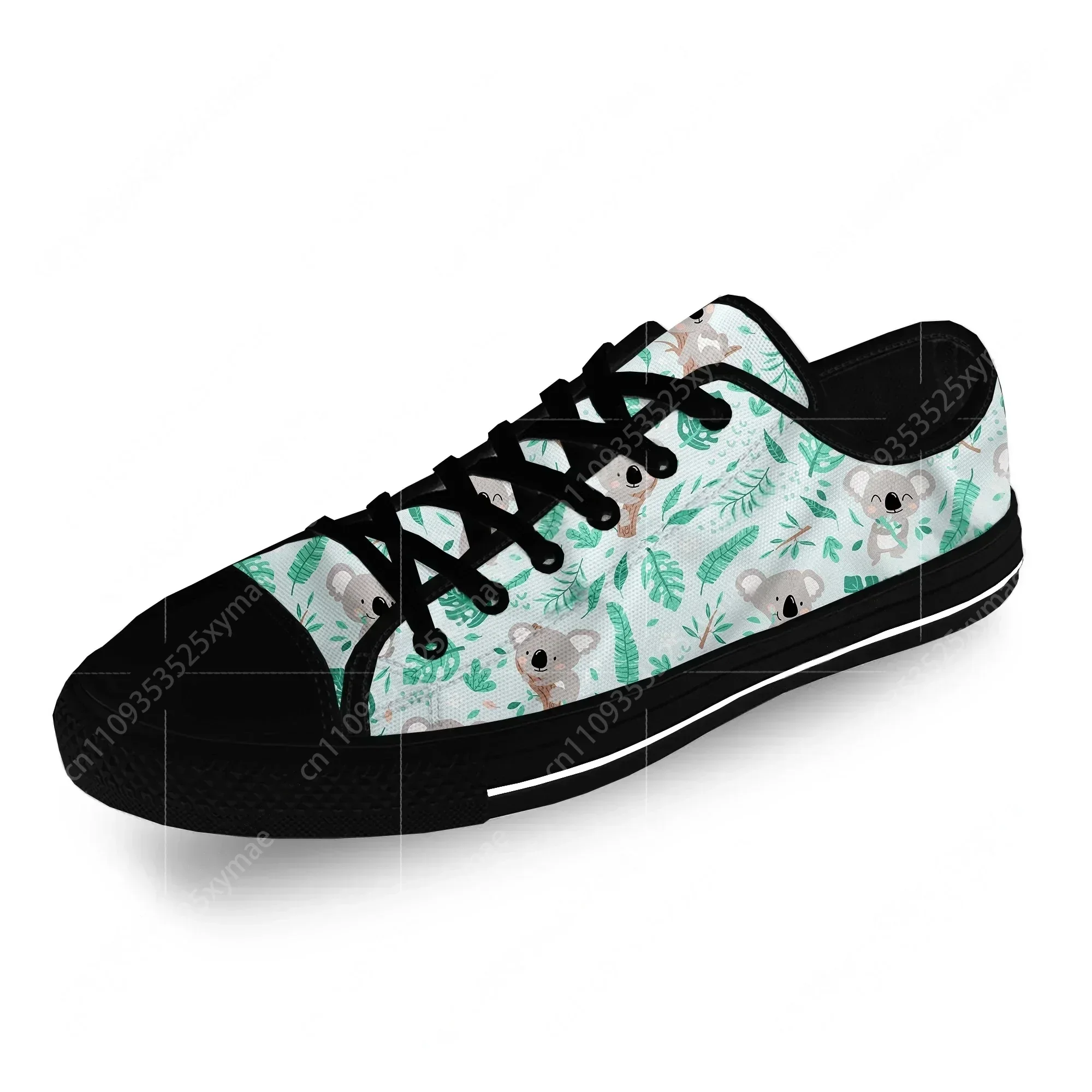 

Koala Cute Funny Kawaii Cartoon Casual Cloth Fashion 3D Print Low Top Canvas Shoes Men Women Lightweight Breathable Sneakers