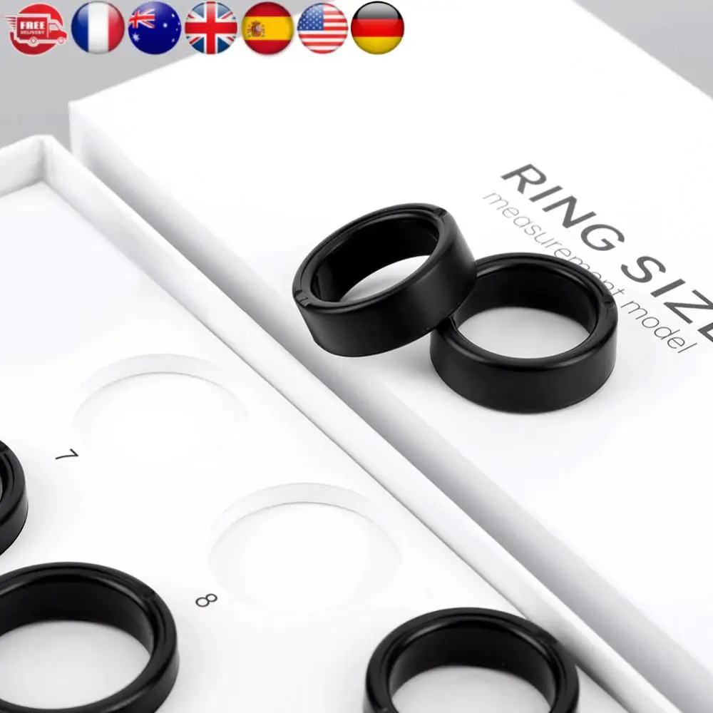 Kit de dimensionamento de anel inteligente, ferramenta de medição de anel, 8 tamanhos de anel de amostra, tamanho antes de comprar o kit de dimensionamento de anel inteligente, tamanhos 7 a 13