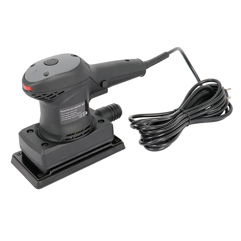 Электрическая эксцентриковая шлифовальная машина 400 Вт с регулируемой скоростью 220 В для покраски автомобилей и работ по дереву