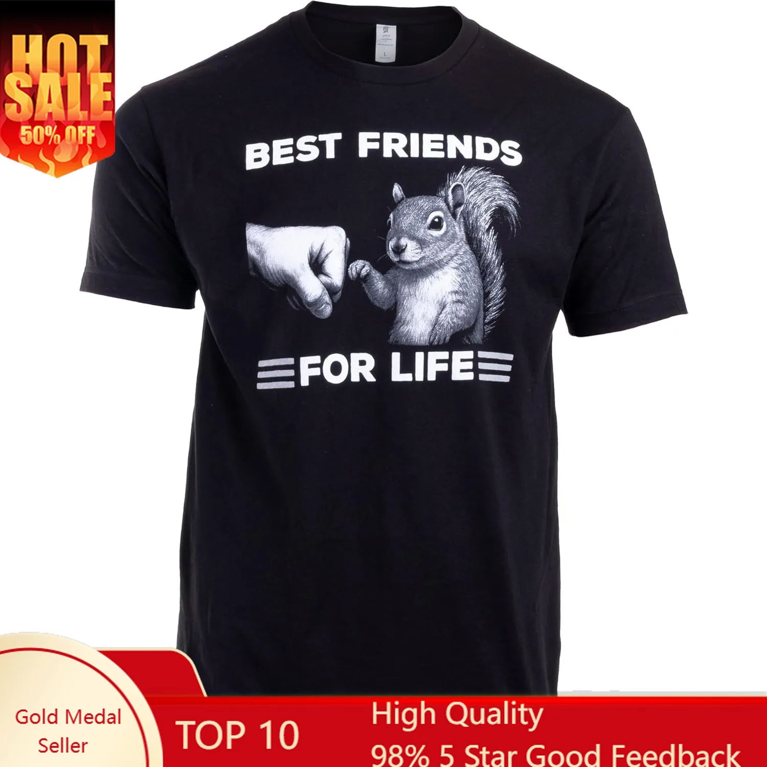 Retro Squirrel T-Shirt Funny Animal Lovers for Men Women Kids, Cute Vintage Pet Squirrel Gift, Wildlife Nature Graphic Tee