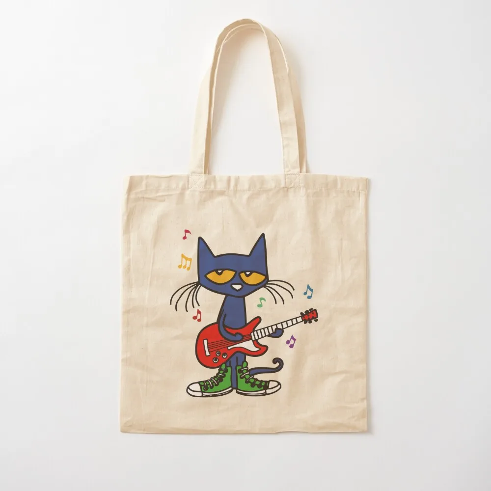 

Pete the cat singing Tote Bag shopper bag woman Women's shopper bag woman shopping Canvas Tote