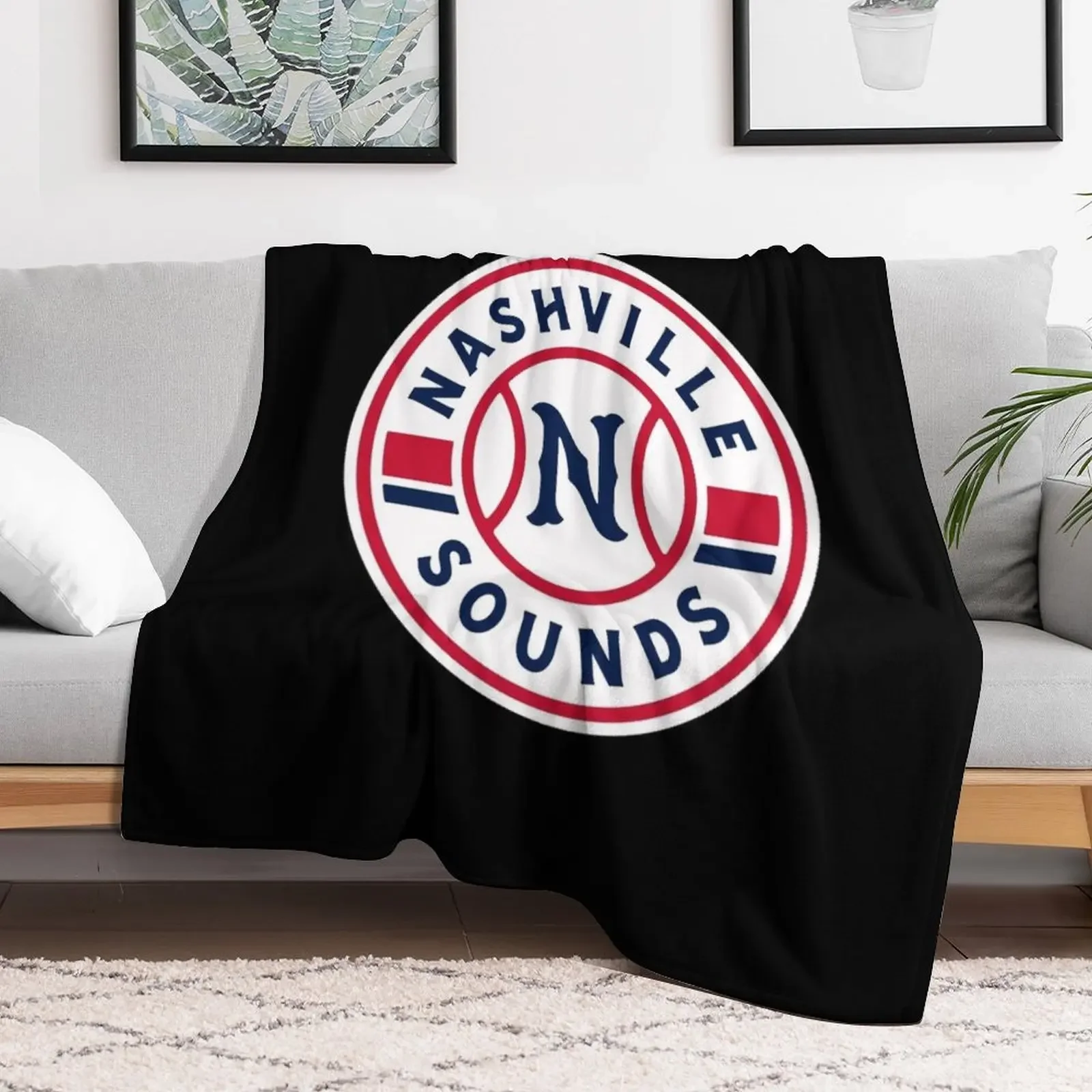 Cheapest-Nashville-Sounds-Baseball Throw Blanket