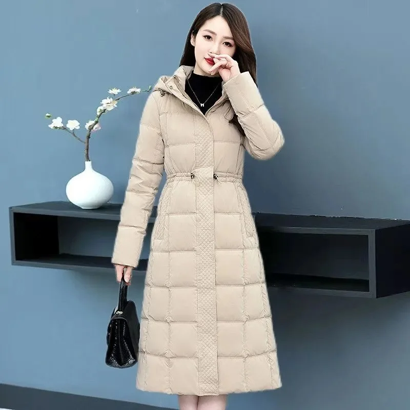 Warm Women Winter Hoodies Parkas Jacket Casual Thick Elegants Abrigos Quilted Overcoat Korean Slim New Cotton Padded Parcas Coat