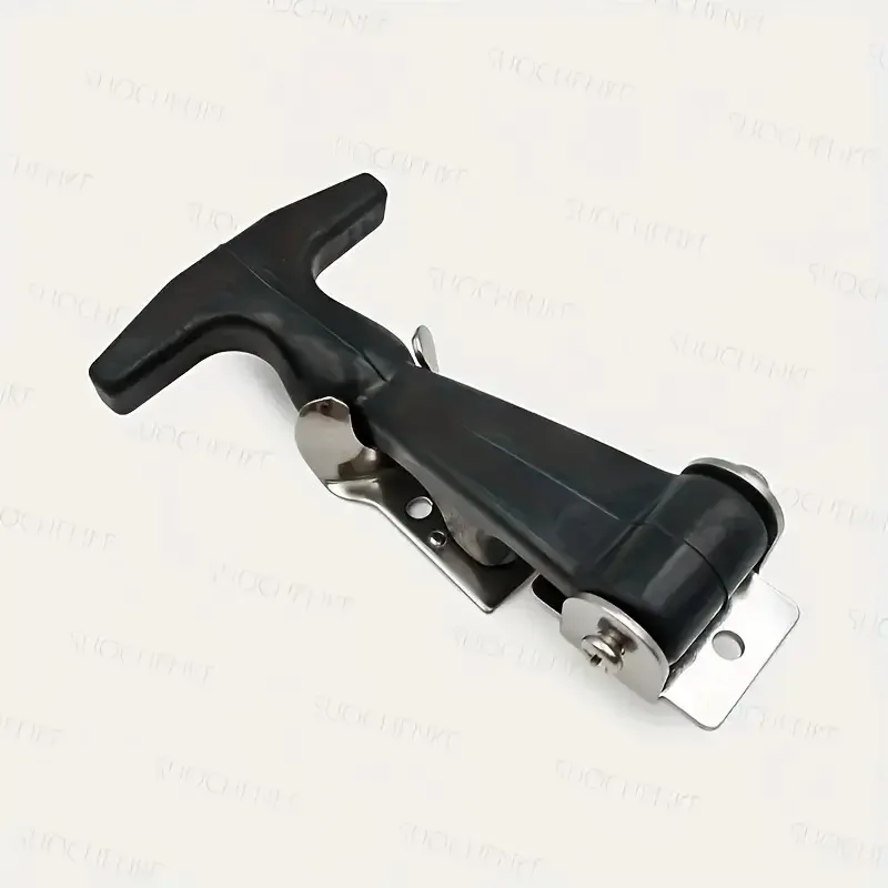 2Pcs Heavy Duty Carbon Steel T-Handle Rubber Locking Clamp with Elastic Ring Suitable Car Hood, Industrial Quick Release Bracket