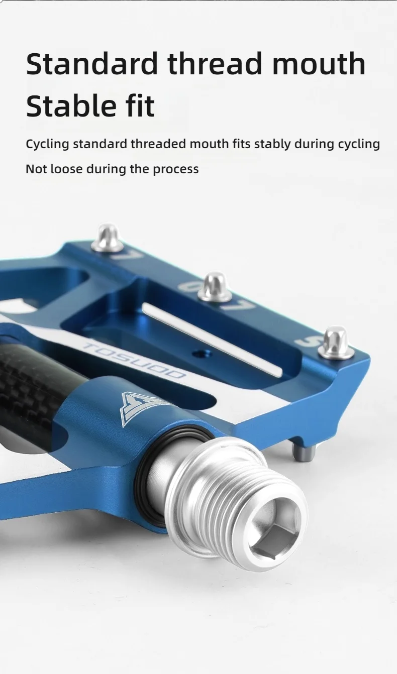TOSUOD Lager Fahrrad Pedal CNC Aluminium Legierung Anti Slip MTB Rennrad Pedal Erweitern Pedale Beruf Fahrrad Zubehör – Detail 8