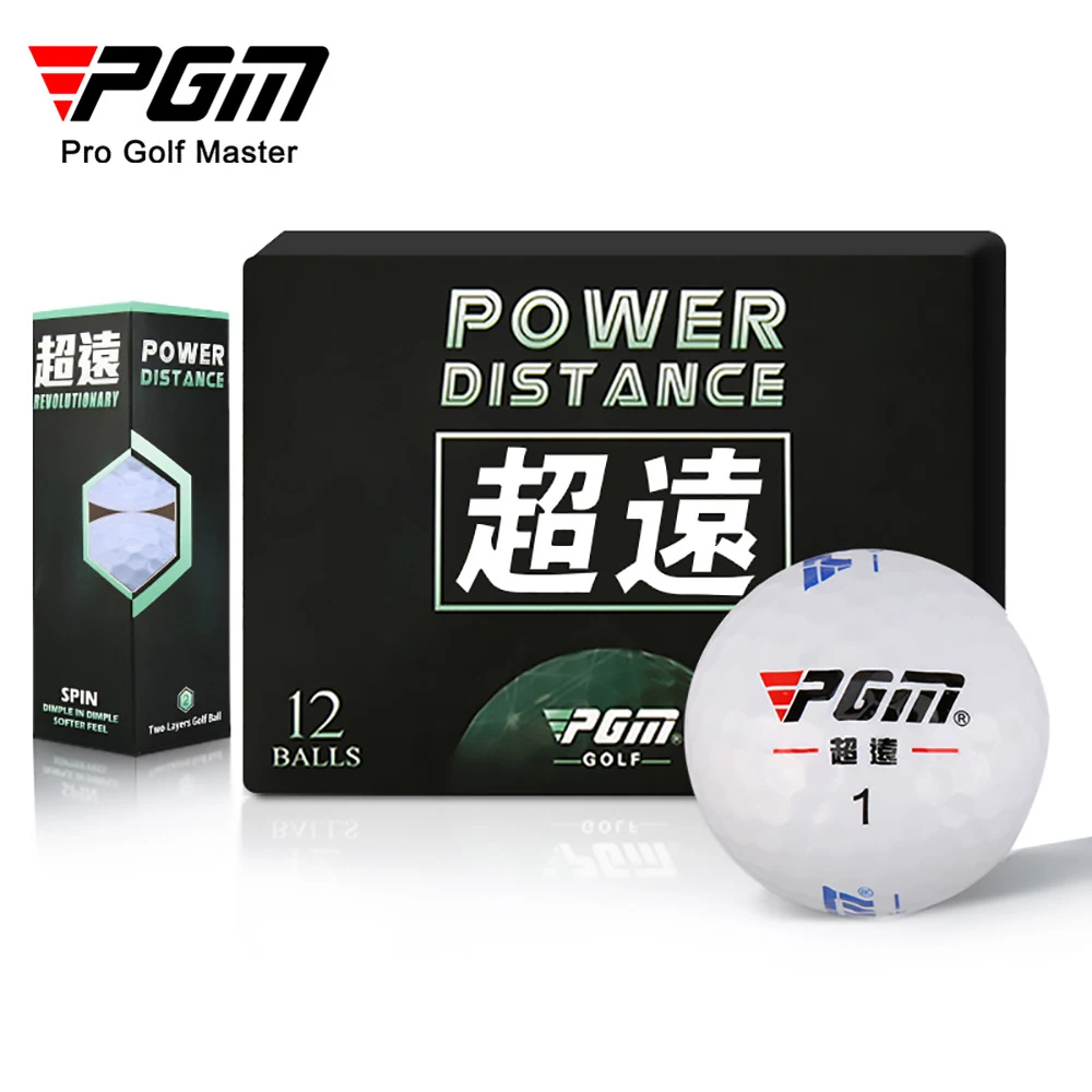 

Pgm Golf Second Floor Competition Ball Gift Box Pack Of 12/Box Long Range Practice Balls With Logo Q023 White Ball