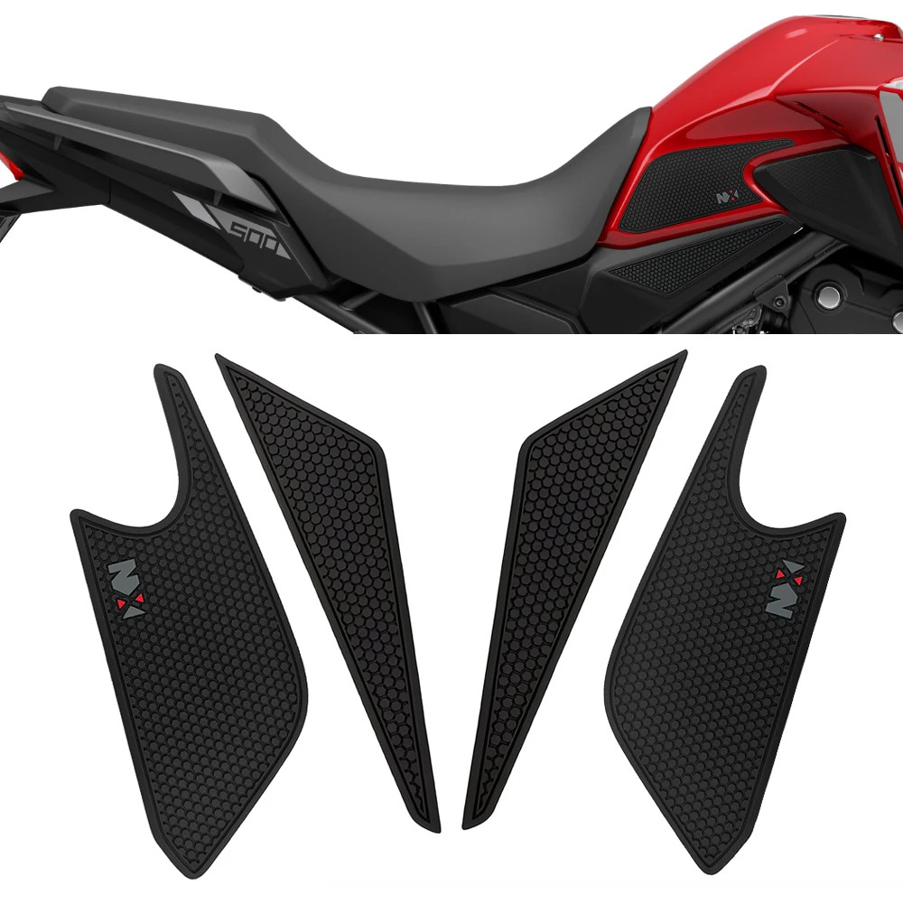 For Honda NX500 NX 500 nx500 NX400 NX 400 2023 2024 2025 Motorcycle Tank Grip Side Decals Motorcycle Anti Slip Tank Pad Stickers