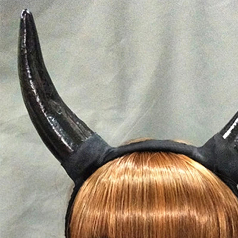 Black Horns Headpiece Trick Parrty Supplies Christmas Gift Halloween Hoop Dropship