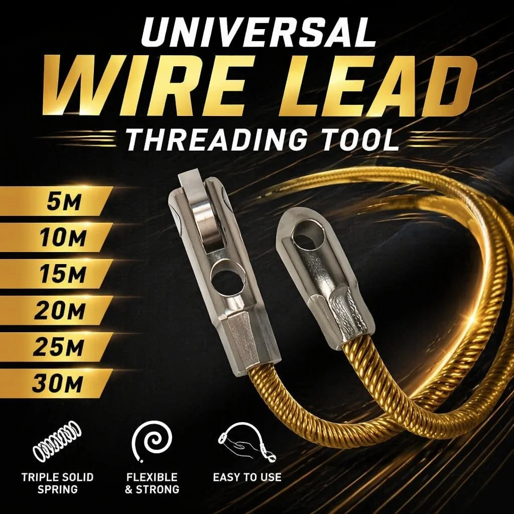 5-30M Universal Wire Lead Threading Device Tool  Rope Pulling Device for Electricians with Pulley Threading of Cable Wire