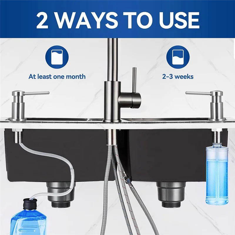A04G-Dish Soap Dispenser Built-In Kitchen Sink Soap Dispenser Replacement Sink Dispenser Pump