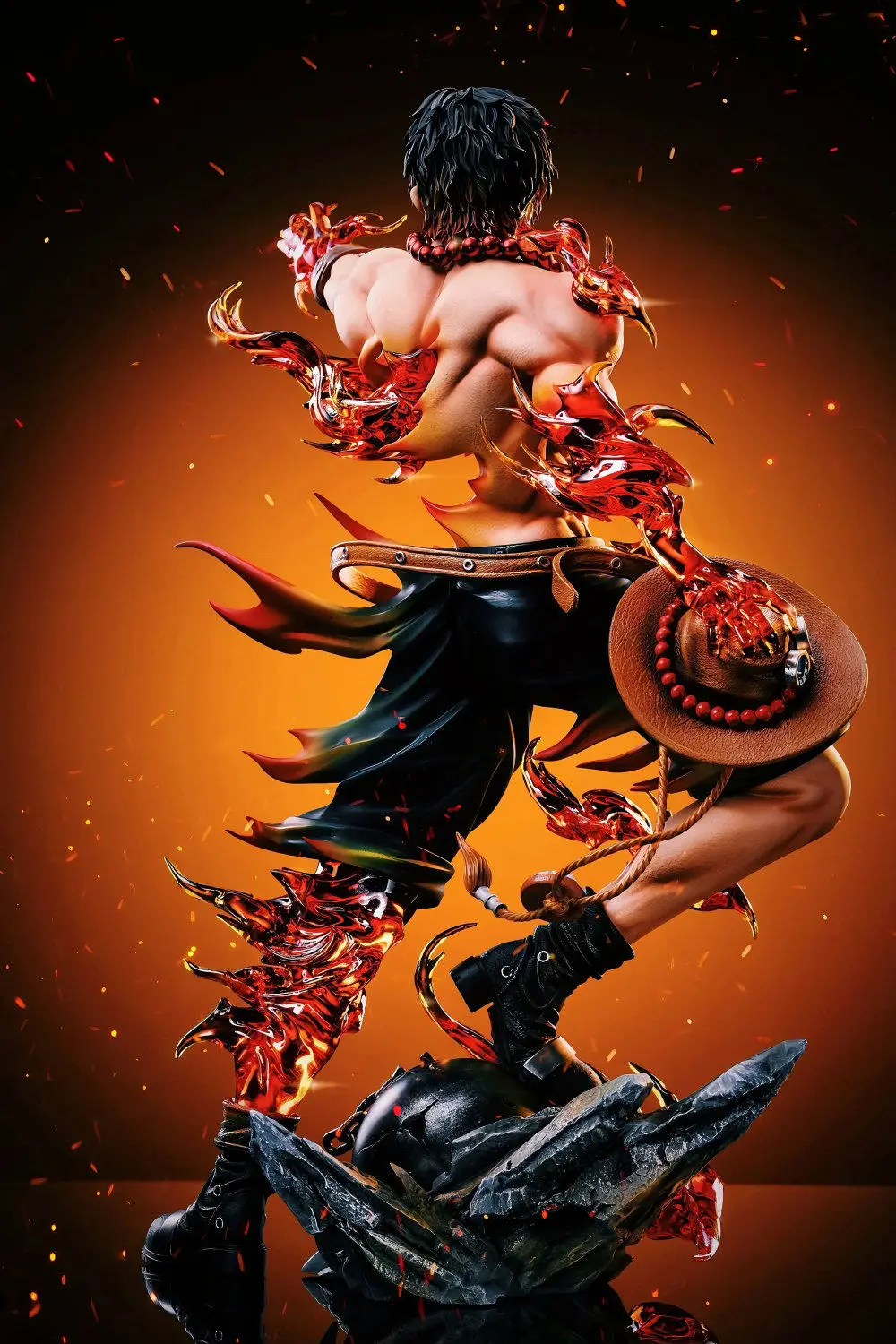 One Piece Ace Anime Figure Portgas·D· Ace Action Figurine Statue Pvc Gk Model Collection Desktop Decoration Toy Birthday Gifts - view 6