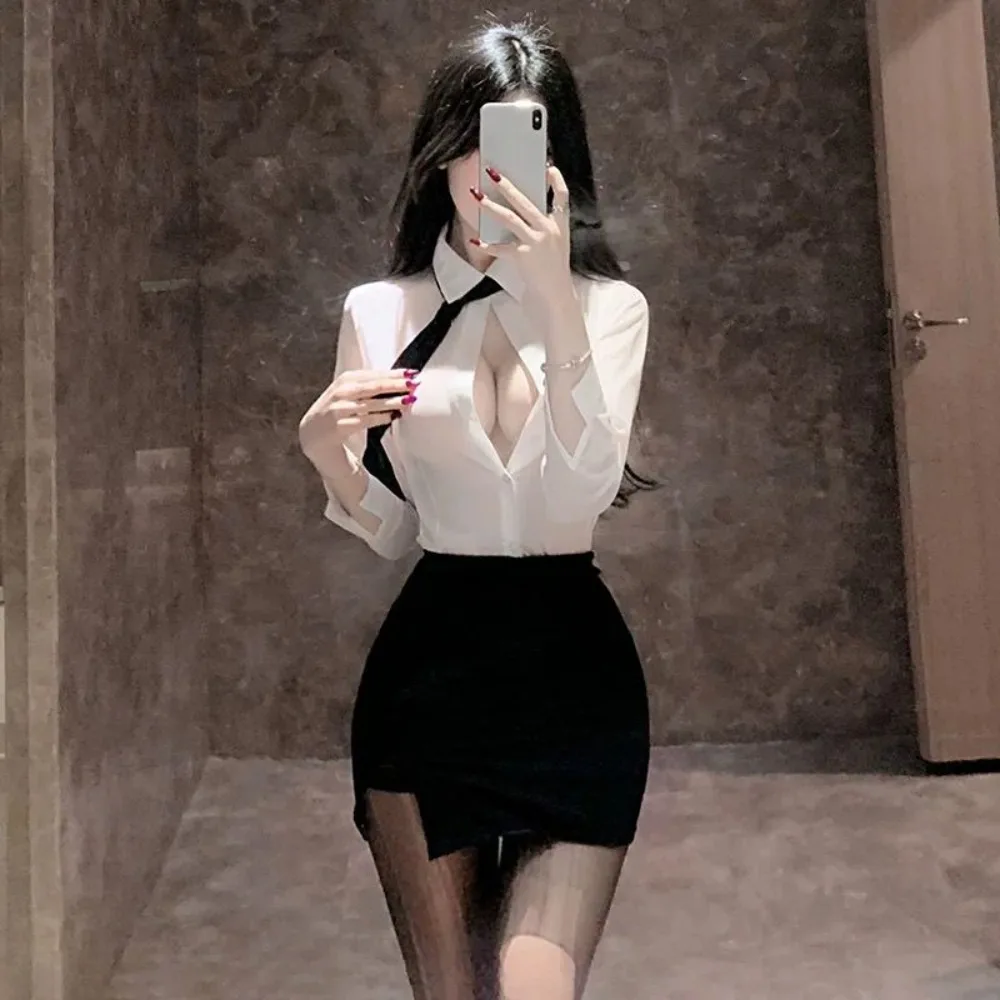 

Sexy Lingerie Disguise Midnight Charm Uniform Temptation Sexy Women's Secretary Erotic Costume