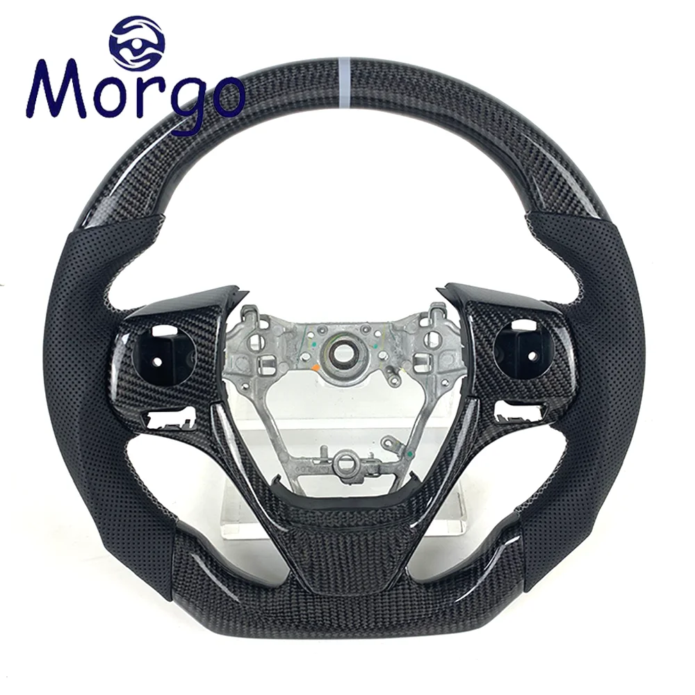 

Automotive Accessories For Toyota Customization Carbon Fiber Cars Steering Wheel For Corolla 2017-2019
