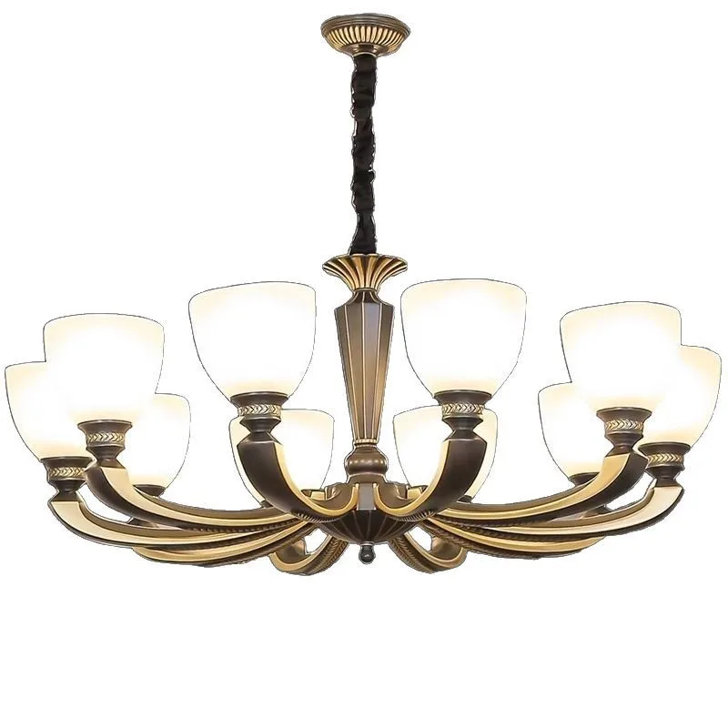 

American style, chandelier, living room, all copper, chandelier, dining room, creative, modern