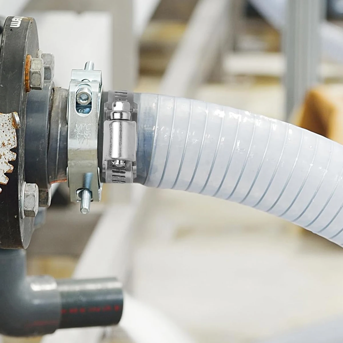 

3M 304 Stainless Steel Hose Clamp Strap with Fasteners Worm Clamp Adjustable Worm Gear Pipe Ducting Hose Clamp