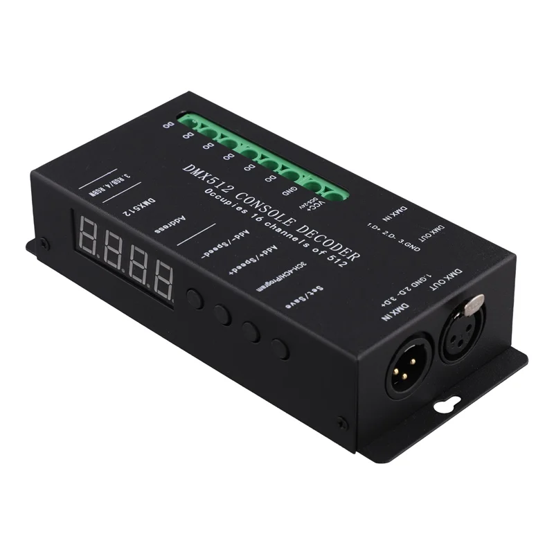 -SPI Color Controller Water Light Strip Connected LED DMX512 Console Intelligent Lighting Decoder-A25R