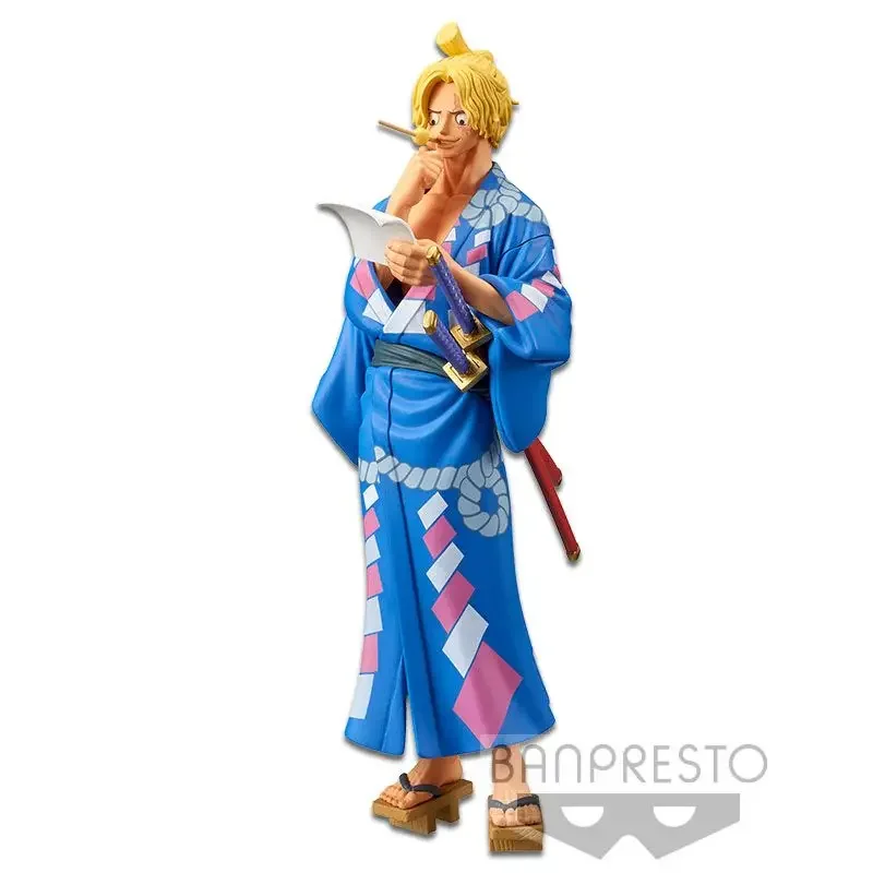 BANDAI Anime One Piece Magazine Series Kimono Sabo Action Figures Pvc Statue Model Dolls Collectible Children Toy Gifts for Kids