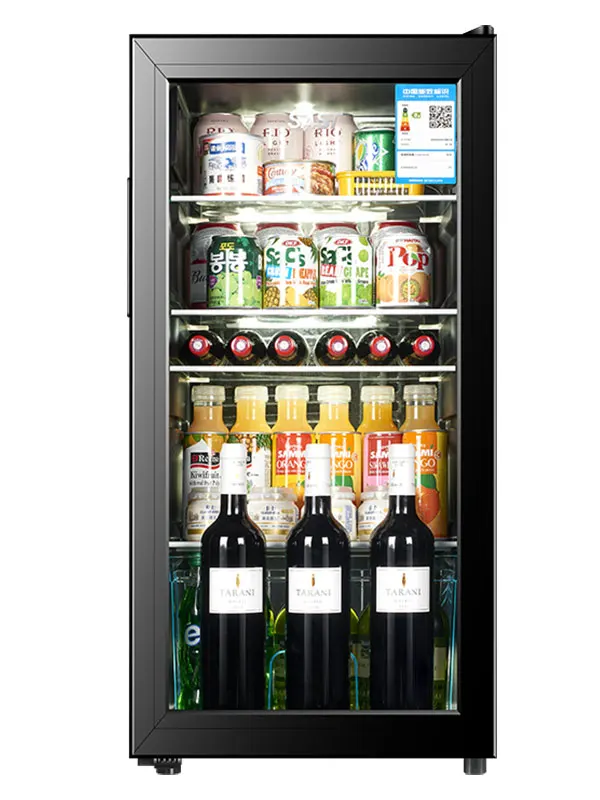 Refrigerated cabinet Household small refrigerator Tea beverage display cabinet Living room Office fresh-keeping cabinet