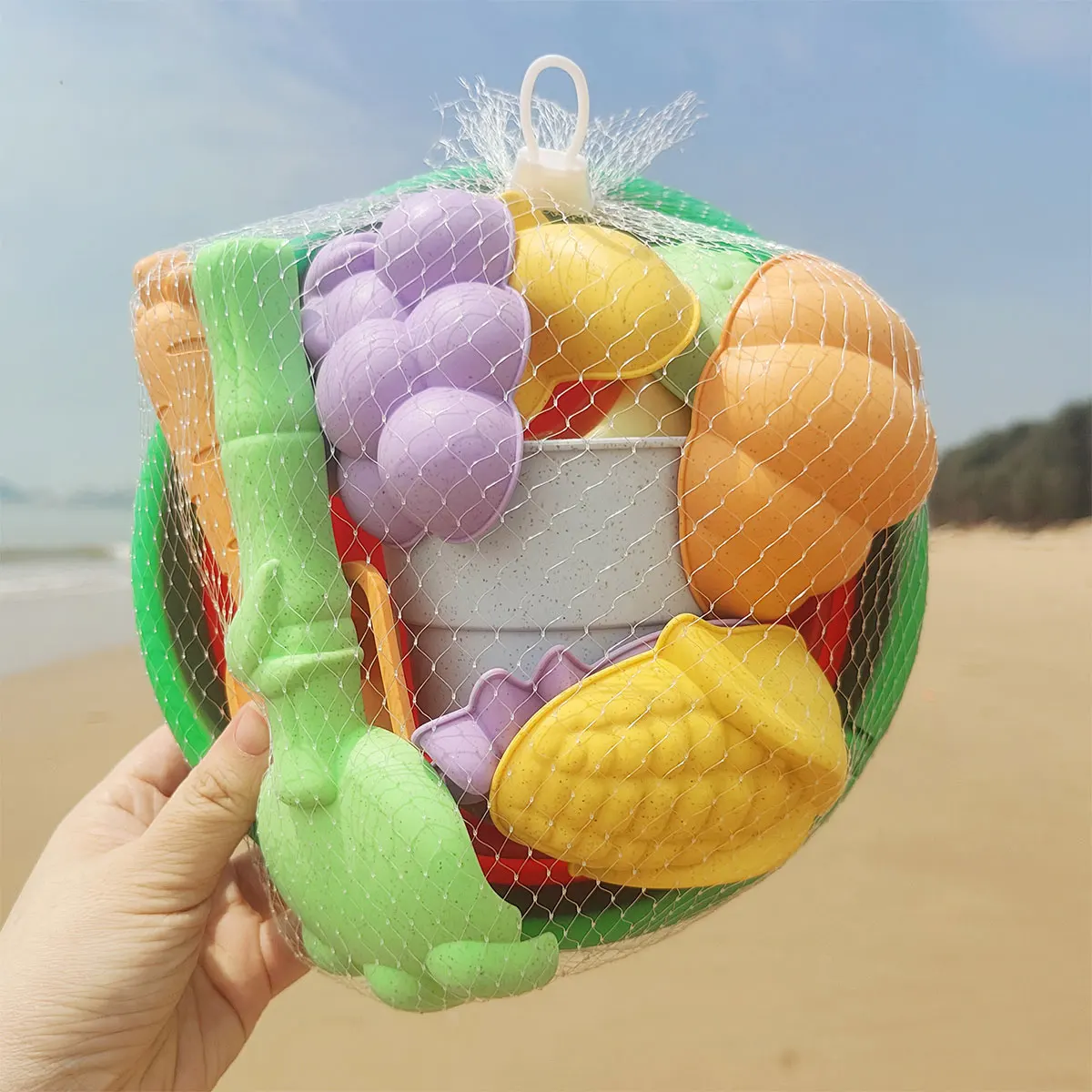 1/11PCS Children Fruit Beach Toy Summer Outdoor Games Sand Play Bucket Watering Bottle Shovel Kids Water Tool Gift(random color)